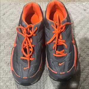 Nike Gray and Orange Athletic Shoes